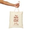 13009692988003926806_2048.jpeg Too Fluffin' Cute Canvas Tote Bag - Stylish Eco-Friendly Shopping Bag