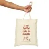 13009692988003926806_2048.jpeg Too Fluffin' Cute Canvas Tote Bag - Stylish Eco-Friendly Shopping Bag