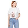 1892442947271594017_2048.jpeg Cute Cat Quote Unisex Tee - "Too Fluffin' Cute to Handle"