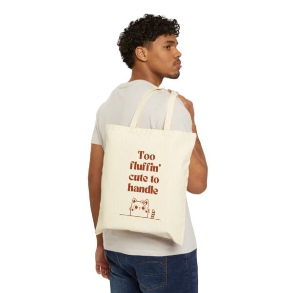 2868579344849064059_2048.jpeg Too Fluffin' Cute Canvas Tote Bag - Stylish Eco-Friendly Shopping Bag