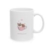 Playful Cat Ceramic Mug - Fun Coffee Lover Gift (11oz, 15oz)